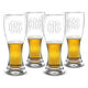 Monogrammed 20 oz. Pilsner Glass Set of 4 Image 3 of 9